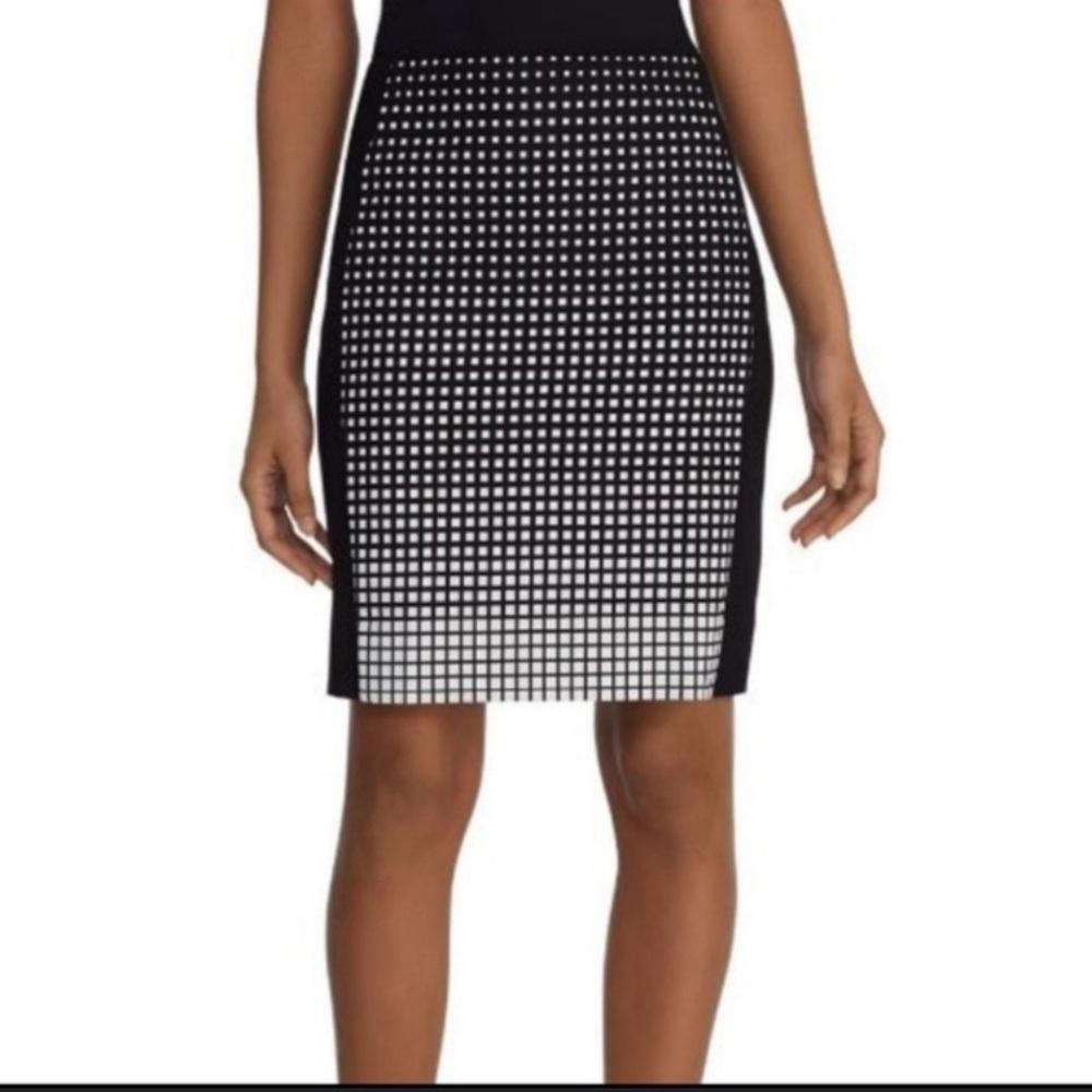 White House Black Market - Squares Pencil Skirt - Size 6